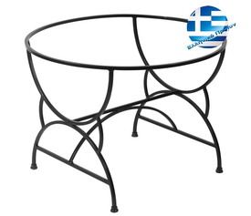 Γαλβανισμένη Στρογγυλή Βάση Τραπεζιού Φερ Φορζέ 100x73cm