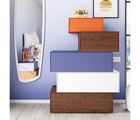 LUXX F3 Συρταριέρα με Aυτόνομα Συρτάρια Ελληνικής Κατασκευής 78x45xH122cm