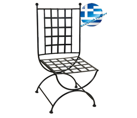 Γαλβανισμένη Μεταλλική Καρέκλα Μασίφ Καρέ