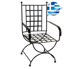 Γαλβανισμένη Μεταλλική Πολυθρόνα Μασίφ Καρέ