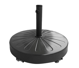 ΒΑΣΗ ΤΣΙΜΕΝΤΕΝΙΑ ΣΤΡΟΓΓΥΛΗ ΜΕ ΜΕΤΑΛΛΙΚΗ ΟΨΗ ΜΕ ΡΟΔΕΣ ΜΕΤΑΦΟΡΑΣ 50kg