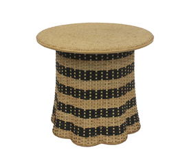 NUBIA COFFEE TABLE ΦΥΣΙΚΟ ΜΑΥΡΟ 60x60x52.5