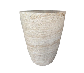 LITHOS CONIC SIDE TABLE BEIGE 37x37x47