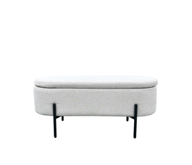 OVAL ΣΚΑΜΠΟ ΜΕ ΑΠΟΘ/ΚΟ ΧΩΡΟ ΛΕΥΚΟ 95x36x43