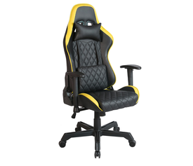 RANGER ΚΑΡΕΚΛΑ GAMING ΓΡΑΦΕΙΟΥ ΜΑΥΡΟ ΚΙΤΡΙΝΟ 52x74x138