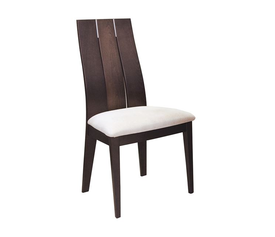 SAMBER Καρέκλα, Οξιά Καρυδί Burn Beech, Ύφασμα Καφέ