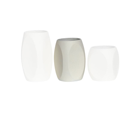 VASE-4 Βάζο Cement, Απόχρωση Beige Φ33x51cm