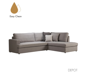 REMIX ΚΑΝΑΠΕΣ ΓΩΝΙΑ ΔΕΞΙΑ ΓΚΡΙ 264x202x84