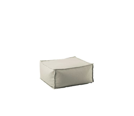 DEPO Πουφ Σκαμπό, 100% Αδιάβροχο, Ύφασμα Sand, Αποσπώμενο Κάλυμμα