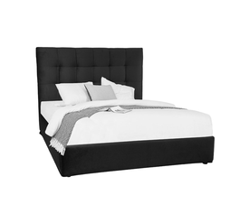 7DAYS ΚΡΕΒΑΤΙ ΧΩΡΙΣ ΑΠΟΘΗΚ. ΧΩΡΟ (ΓΙΑ ΣΤΡΩΜΑ 160x200cm) ΜΑΥΡΟ TEXAS27 161x207x122