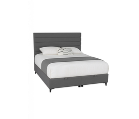 UTOPIA ΚΡΕΒΑΤΙ ΜΕ ΑΠΟΘΗΚ. ΧΩΡΟ ΚΑΙ ΣΤΡΩΜΑ ΓΚΡΙ 34-900 207x160x115