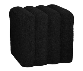 TOGO Σκαμπό Βοηθητικό, Teddy Ύφασμα Μαύρο