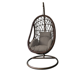 ΚΡΕΜΑΣΤΗ ΠΟΛΥΘΡΟΝΑ  ΜΕ ΡΕ RATTAN ΠΑΓΟΥ ME ΒΑΣΗ ΚΑΙ ΙΣΤΟ ΜΕΤΑΛΛΙΚΟ  ΣΕ ΑΝΘΡΑΚΙ ΧΡΩΜΑ