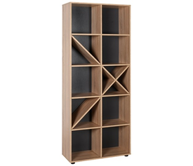 ΡΑΦΙΕΡΑ ΜΕ ΔΕΚΑ  ΡΑΦΙΑ 75x30x188 εκ SONOMA