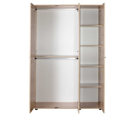 ΝΤΟΥΛΑΠΑ VELCO ΜΕ ΤΡΕΙΣ ΠΟΡΤΕΣ & ΚΑΘΡΕΠΤΗ 120x212x52 εκ SONOMA