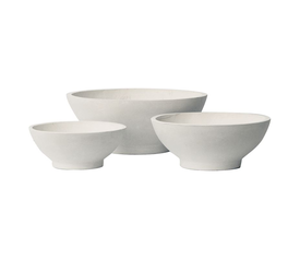 FLOWER POT-9  Set 3 τεμαχίων Απόχρωση Milk White