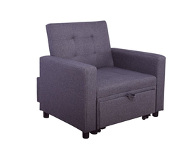 IMOLA Πολυθρόνα - Κρεβάτι Σαλονιού - Καθιστικού, Ύφασμα Μελιτζανί