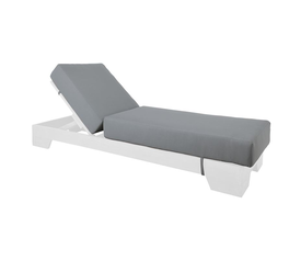 VERANO Μαξιλάρι Ξαπλώστρας (B) Ύφασμα Γκρι Water Repellent με Φερμουάρ - Velcro