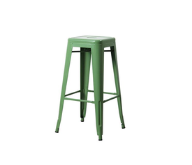 RELIX Σκαμπό Bar-Pro, Στοιβαζόμενο, Μέταλλο Βαφή Πράσινο