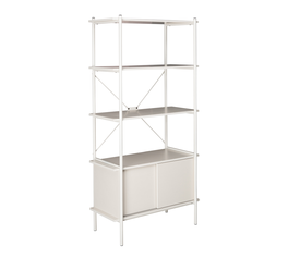 POPULAR ΒΙΒΛΙΟΘΗΚΗ CREAM 80x40x163