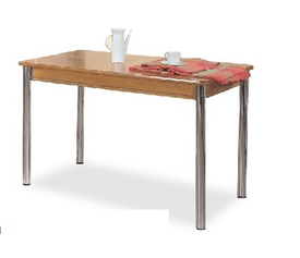 ΠΑΡΑΔΟΣΙΑΚΟ ΤΡΑΠΕΖΙ ΕΠΕΚΤΕΙΝΟΜΕΝΟ 120(+30)*72*75cm ΞΥΛΙΝΟ ΟΞΥΑ ΜΕΤΑΛΛΙΚΑ ΠΟΔΙΑ INOX ΕΛΛΗΝΙΚΟ BTP 336 