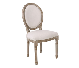 JAMESON Καρέκλα K/D Τραπεζαρίας Σαλονιού, Decape, Ύφασμα Εκρού
