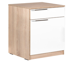 ΚΟΜΟΔΙΝΟ  ΜΕ ΣΥΡΤΑΡΙ 40x38x63 εκ. SONOMA- ΛΕΥΚΟ ΔΙΑΜΑΝΤΙ