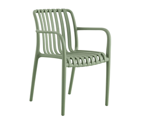 MODA Πολυθρόνα Στοιβαζόμενη PP - UV Protection Απόχρωση Πράσινο