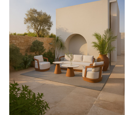 TORRE ΣΑΛΟΝΙ SET 1+2+2 TERRACOTTA