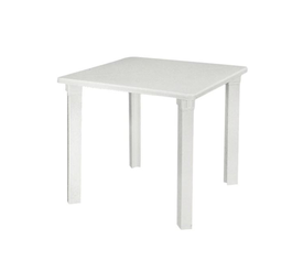 NETTUNO Τραπέζι Dining Κήπου- Βεράντας, PP Άσπρο