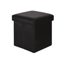 ORION Σκαμπό Αποθηκευτικό - Βοηθητικό, PU Μαύρο