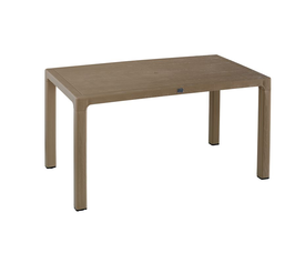 TEC Τραπέζι Τραπεζαρίας Κήπου - Βεράντας, PP Απόχρωση Cappuccino