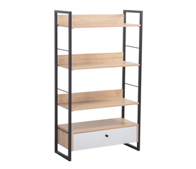 TRILOGY ΒΙΒΛΙΟΘΗΚΗ ΦΥΣΙΚΟ ΜΑΥΡΟ 70x30x125