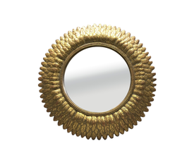 SAYAP ΚΑΘΡΕΠΤΗΣ ΤΟΙΧΟΥ 38.5x38.5x3 POLYRESIN ΧΡΥΣΟ ANTIQUE