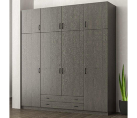 Ντουλάπα 4Φυλλη με Πατάρι 202x60xH233cm