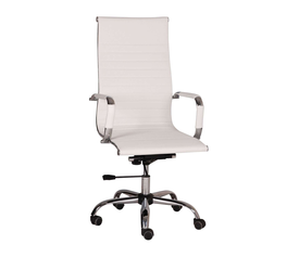 Καρέκλα Γραφείου Virginia Λευκό 55 x 63 x 111-119