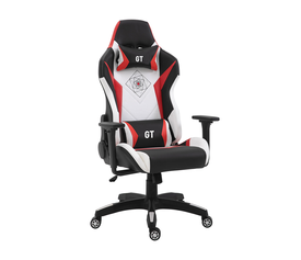 Καρέκλα γραφείου GT Μαύρο/Λευκό/Κόκκινο 66 x 69 x 124-134