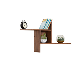 ΡΑΦΙ ΤΟΙΧΟΥ W100xD18xH50cm OSLO WALNUT