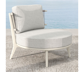 LA LUNA ΠΟΛΥΘΡΟΝΑ OFF WHITE 80x87x68cm