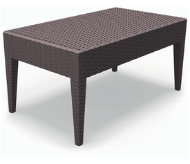 MIAMI BROWN ΤΡΑΠΕΖΙ 92Χ53Χ45εκ. ΠΟΛ/ΝΙΟΥ