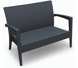 MIAMI DARK GREY ΚΑΝΑΠΕΣ 128Χ77Χ89εκ. ΠΟΛ/ΝΙΟΥ