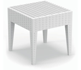 MIAMI WHITE ΤΡΑΠΕΖΙ 45Χ45Χ45εκ. ΠΟΛ/ΝΙΟΥ