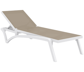 PACIFIC ΞΑΠΛΩΣΤΡΑ WHITE/TAUPE ΠΟΛ/ΝΙΟΥ