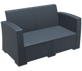 MONACO DARK GREY 2ΘΕΣΙΟΣ ΚΑΝΑΠΕΣ ΠΟΛ/ΝΙΟΥ