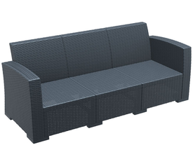 MONACO DARK GREY 3ΘΕΣΙΟΣ ΚΑΝΑΠΕΣ ΠΟΛ/ΝΙΟΥ