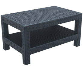 MONACO DARK GREY ΤΡΑΠΕΖΙ 92Χ57Χ45εκ. ΠΟΛ/ΝΙΟΥ