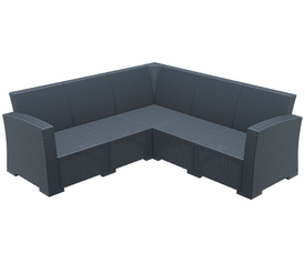 MONACO DARK GREY ΓΩΝΙΑ 207Χ207Χ79εκ. ΠΟΛ/ΝΙΟΥ