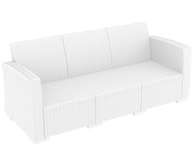 MONACO WHITE 3ΘΕΣΙΟΣ ΚΑΝΑΠΕΣ ΠΟΛ/ΝΙΟΥ