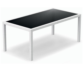 TAHITI WHITE 180Χ94Χ75εκ. ΤΡΑΠΕΖΙ ΜΕ ΤΖΑΜΙ ΠΟΛ/ΝΙΟΥ