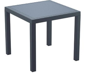 ORLANDO 80Χ80Χ75εκ. DARK GREY ΤΡΑΠΕΖΙ ΠΟΛ/ΝΙΟΥ